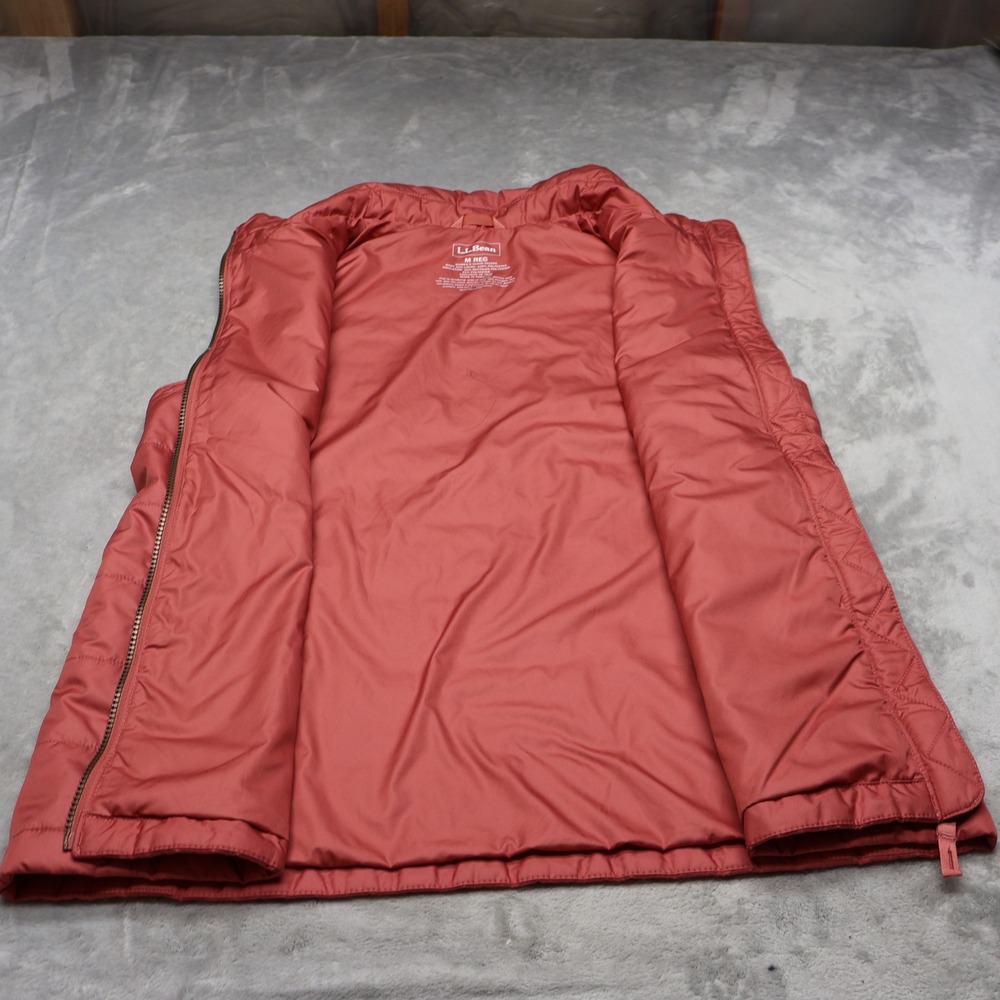 LL Bean Vest Womens Medium Rose Mountain Classic Puffer Light‎ Pack Insulated - Picture 6 of 12